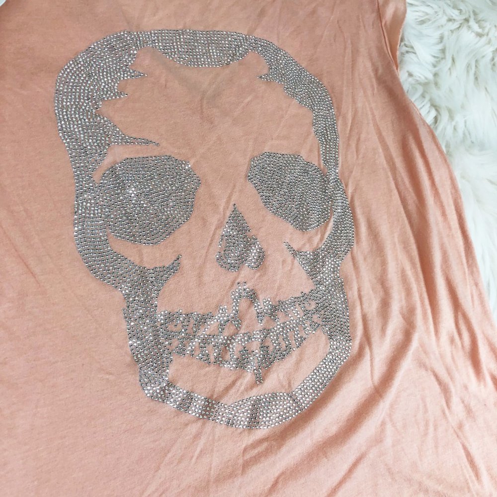 Zadig Voltaire Brooklyn Skull Top Bling Rhinestone - Picture 10 of 12